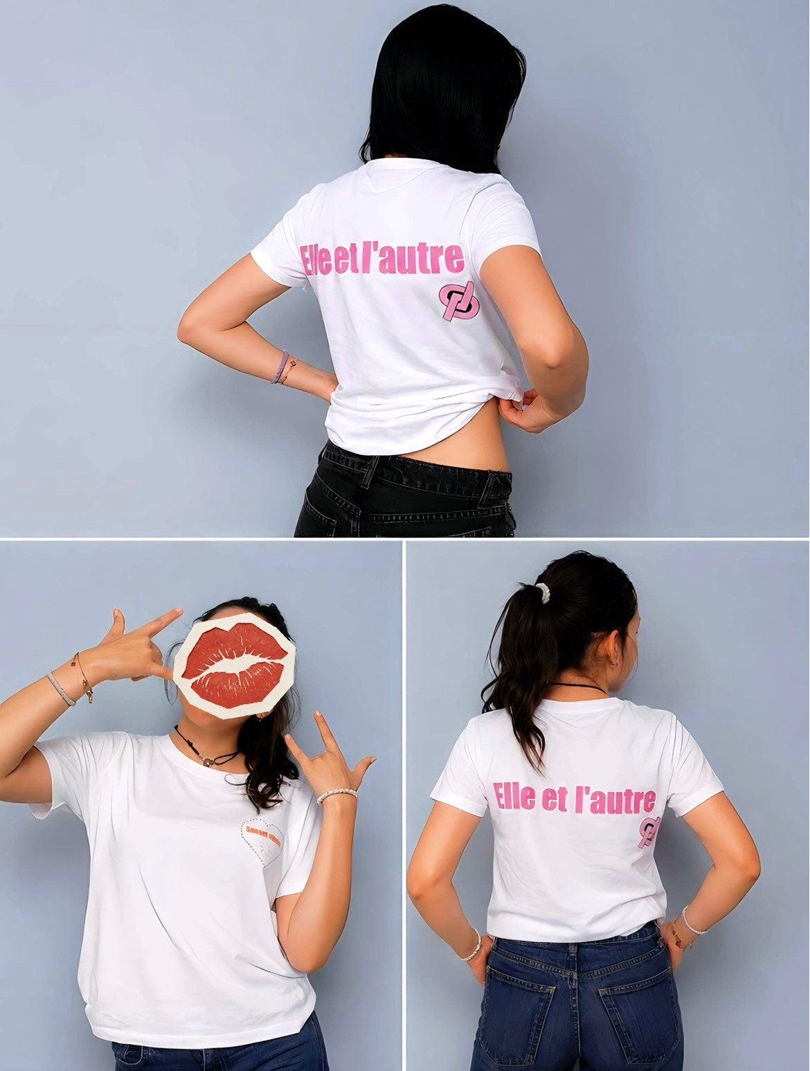 T shirt elle et l’autre duos